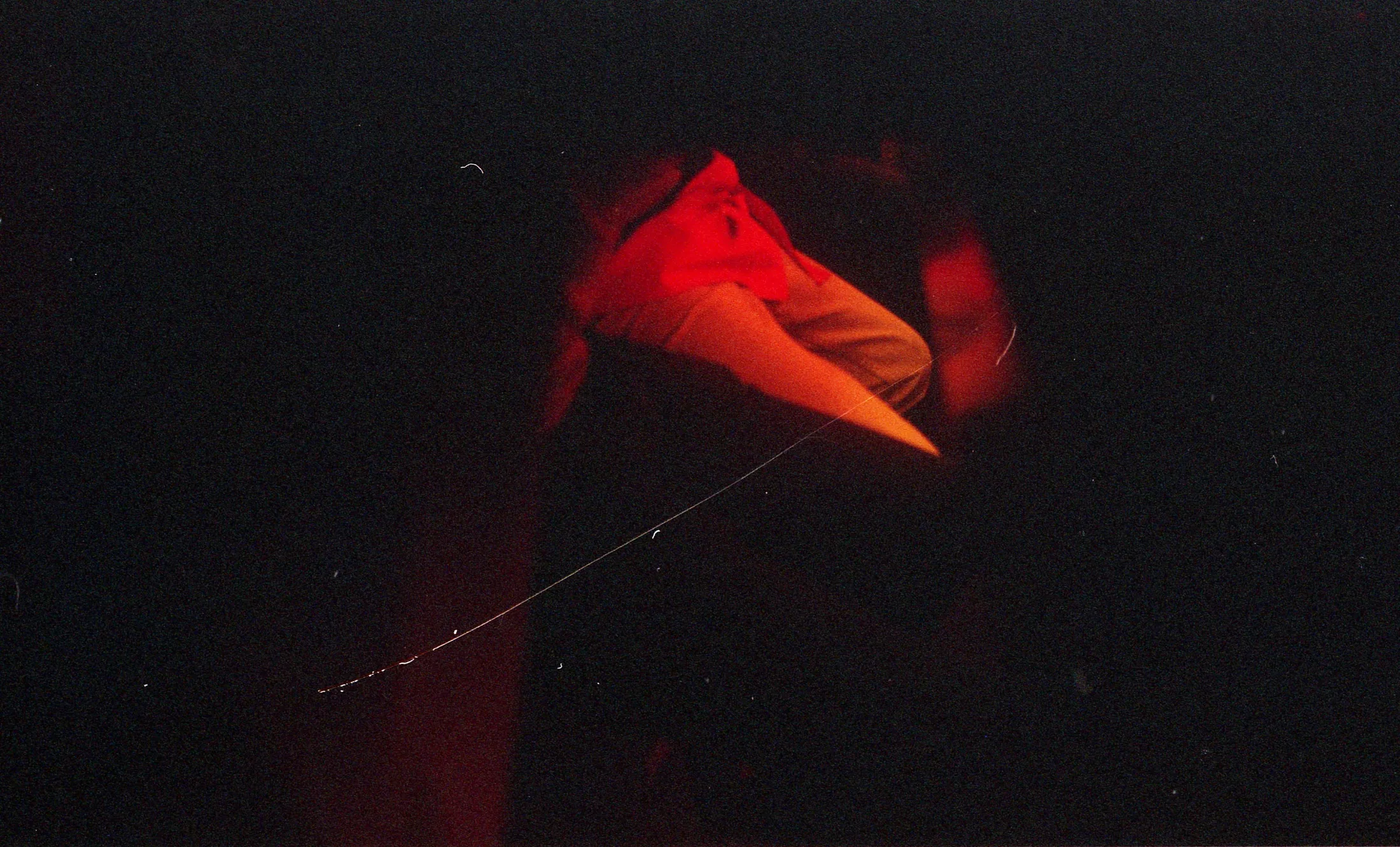 Live performance in red light